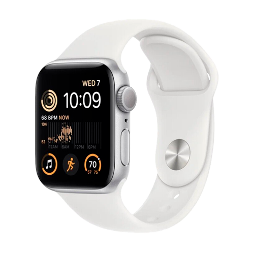 Умные часы Apple Watch Series SE Gen 2 40 мм Aluminium Case, silver/white Sport Band S/M