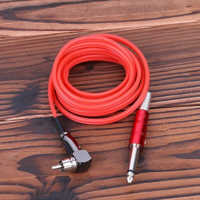 фото Клип корд силиконовый с RCA и угловым разъемом для MAST (красный)