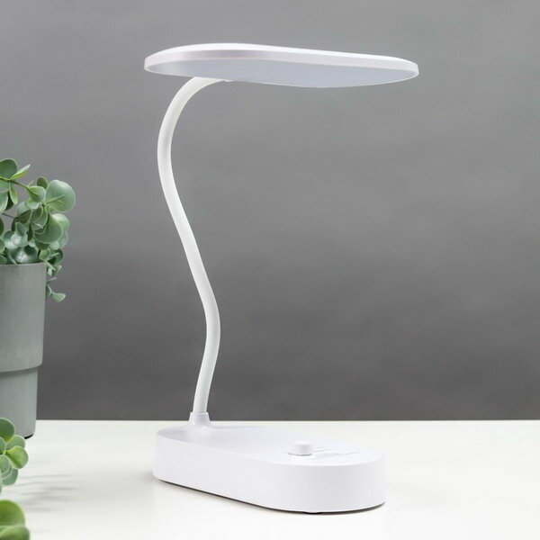 Настольная лампа 16817/1 LED 5Вт USB белый 18.8х8.5х36.5 см