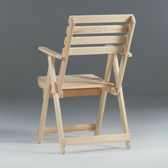 Кресло складное с подлокотниками, 70 х 55 х 92 см - фотография № 3