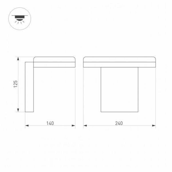 Уличный настенный светодиодный светильник Arlight LGD-Tent-Wall-9W Warm3000 / - фото №3