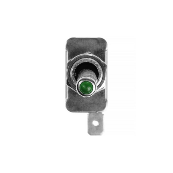 Тумблер однополюсный М5 с зелёной LED индикацией, 12 В, 20 A, 3 контакта - фотография № 2