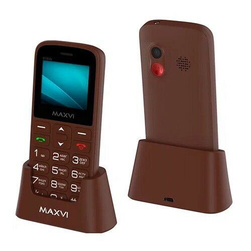 Телефон Maxvi B100ds brown