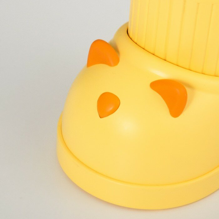 Лампа настольная "Ботинок кот" LED 3 режима 3Вт USB органайзер желтый 8х11х31 см - фотография № 10