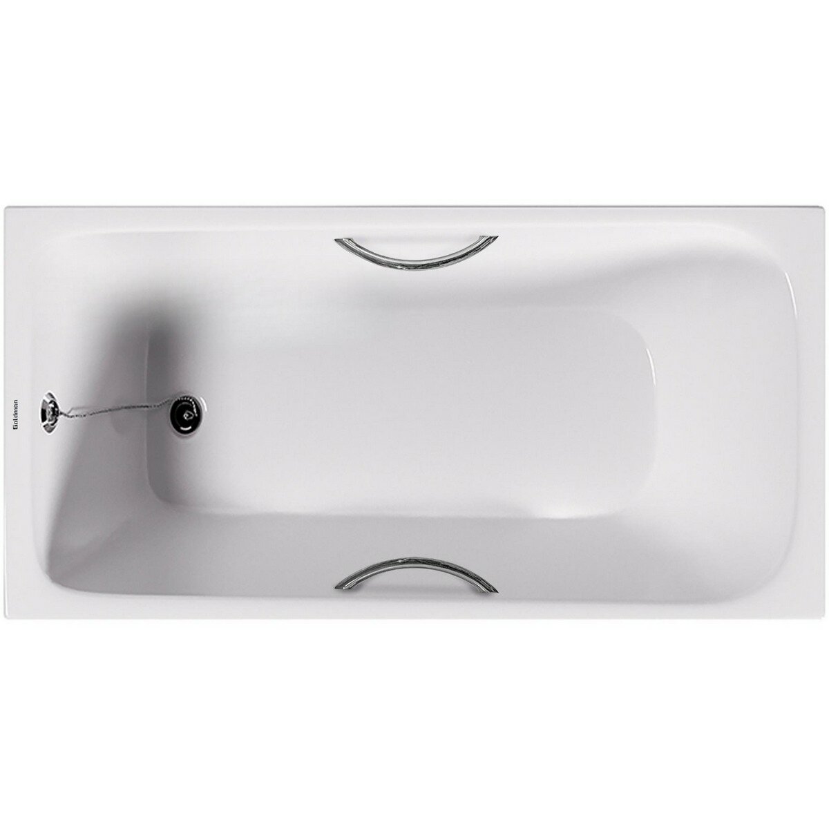 Ванна чугунная Goldman Comfort 150х70 углублённая с отверстиями под ручки