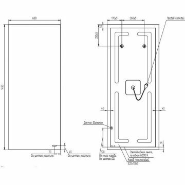 Зеркало Cersanit Eclipse Smart 60x145 с подсветкой прямоугольное (64155) - фотография № 5