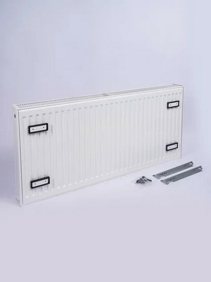 Радиатор отопления стальной, панельный Лемакс (боковое) с21х500х400 белый - фотография № 8