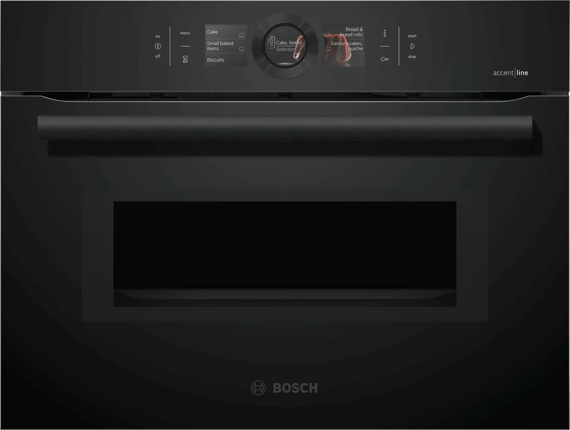Электрический духовой шкаф с СВЧ Bosch CMG8764C7, черный