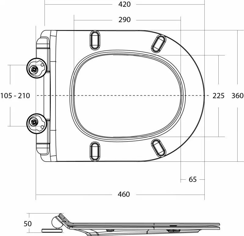 Комплект:Инсталляция для подвесного унитаза BELBAGNO BB001-120 белая кнопка+Унитаз подвесной безободковый с сиденьем BelBagno AMANDA - фотография № 10