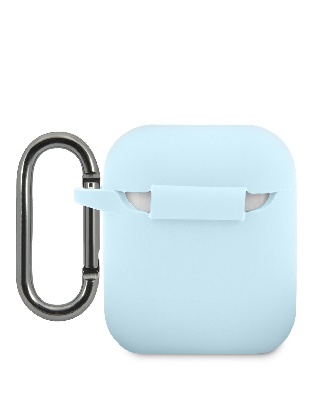 Lacoste для AirPods 1/2 чехол Liquid silicone Logo Light blue