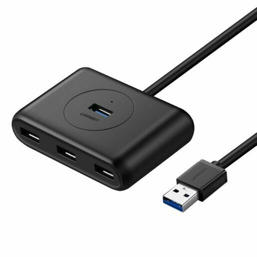 Хаб UGREEN CR113 (20290) USB 3.0 Hub. Длина 0,5 м. Цвет: черный