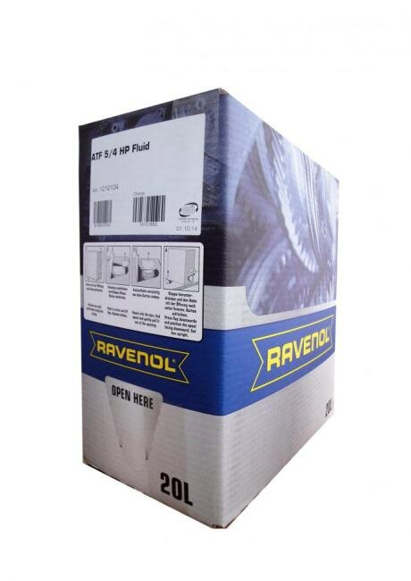 Масло трансмиссионное RAVENOL ATF 5/4 HP Fluid ecobox 50