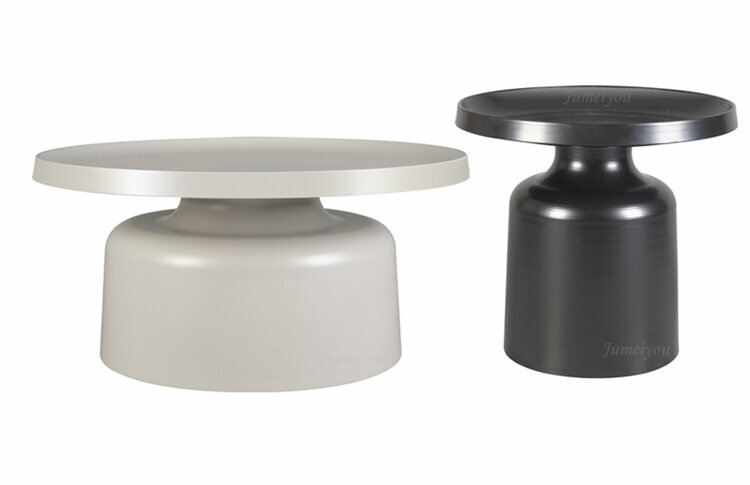 Кофейный столик в стиле Lulu Coffee Tables by Tallira Furniture низкий (серый) - фотография № 7