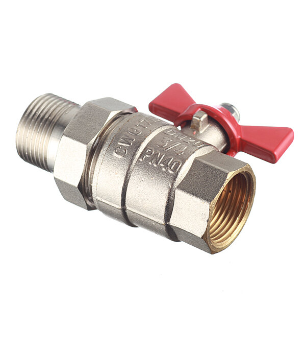кран шаровой со сгоном 3/4' бабочка valtec vt.227 - фото №3