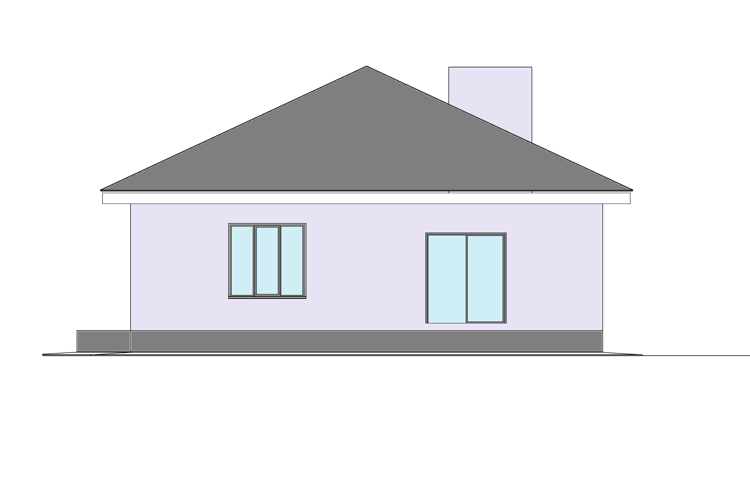 Проект готового дома SD-proekt 11-0066 (104,85 м2, 11,0*11,655 м, газобетон 400 мм, утепление 50 мм, декоративная штукатурка) - фотография № 2