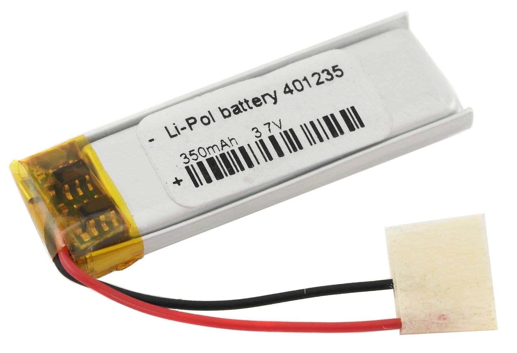 Аккумулятор Li-Pol (батарея) 4x12x35mm 2pin 3.7V/350mAh