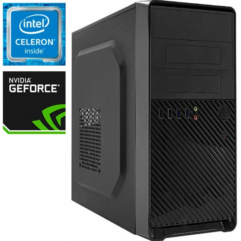 Компьютер PRO-0931825 Intel Celeron G5925 3600МГц, Intel B560, 4Гб DDR4, NVIDIA GeForce GT 730 4Гб, SSD 240Гб, 500Вт, Mini-Tower