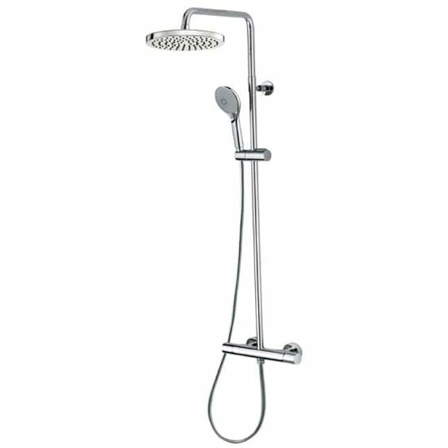 Душевая стойка Bossini Elios с однорычажным смесителем верхний душ из АВS25 см. ручной душ с 3 режимами цвет: хром L10173.030