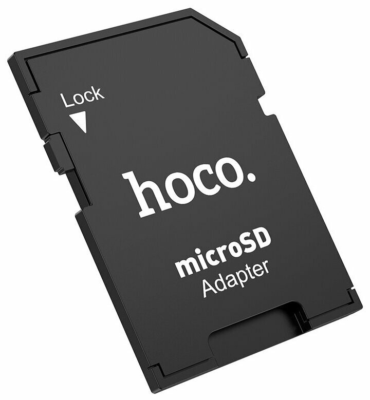 Адаптер HOCO HB22 для карт памяти MicroSD на SD карту (черный)  HB22