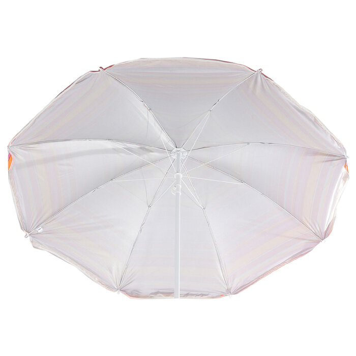 Зонт пляжный «Модерн» с серебряным покрытием, d=150 cм, h=170 см, микс - фотография № 2
