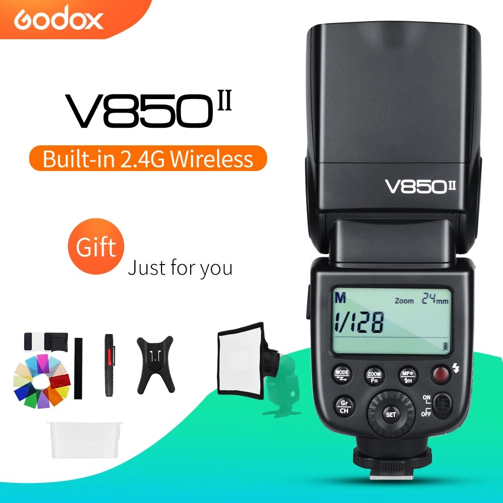 Беспроводная система Godox V850II 2,4G GN60, V850II