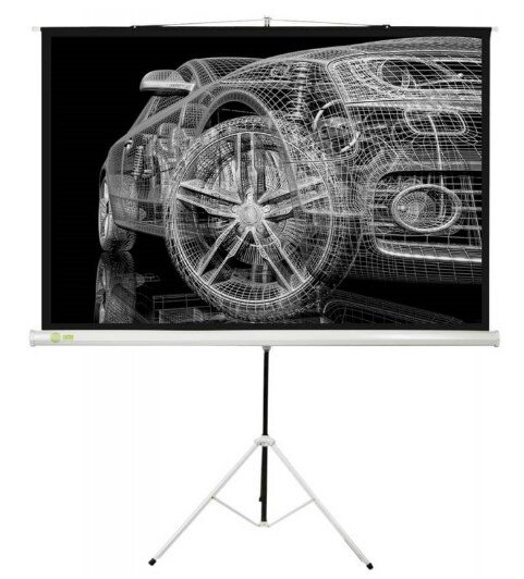 Экран для проектора Cactus Triscreen CS-PST-124x221, черный