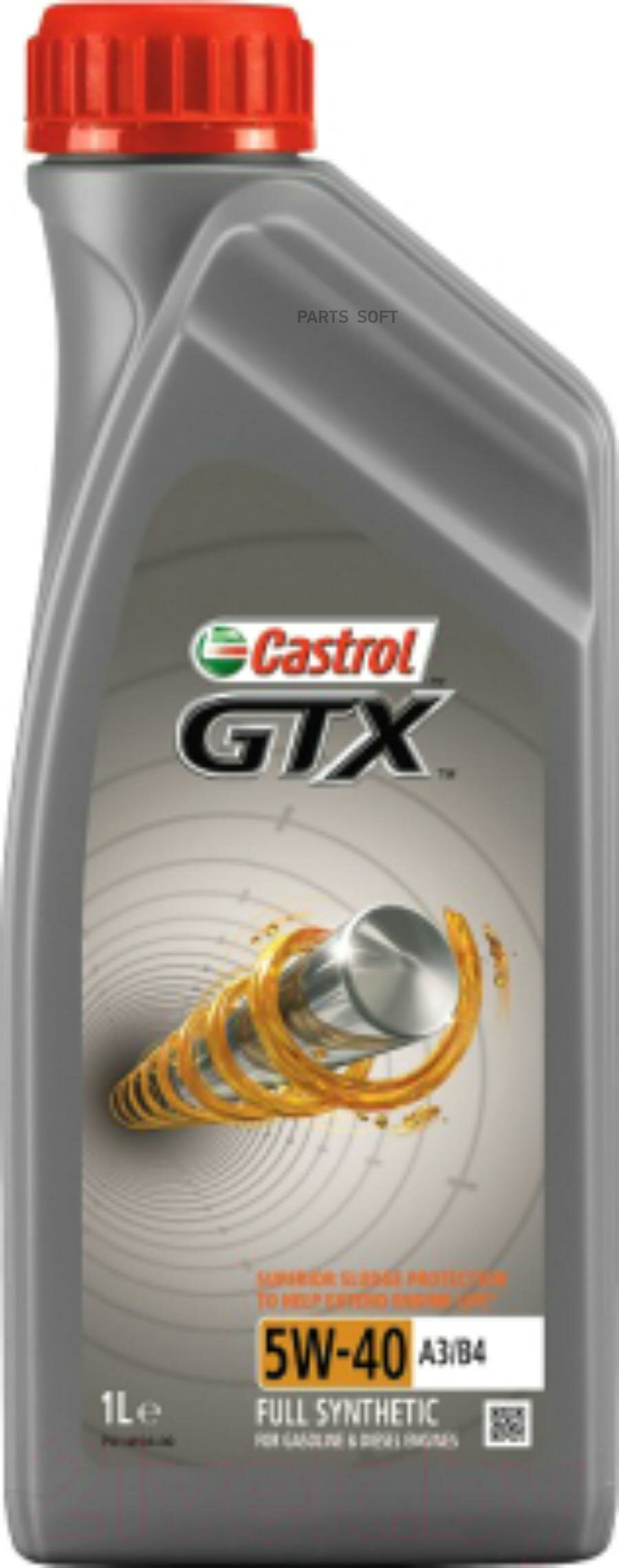 CASTROL 15B9F6 Castrol GTX 5W40 (1L)_масло моторное! синт.\ ACEA A3/B4, VW 502.00/505.00