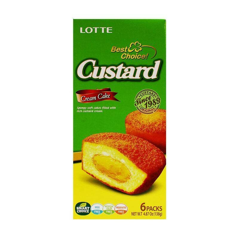 Кекс Lotte Custard с заварным кремом 138 г, 3 шт - фотография № 2