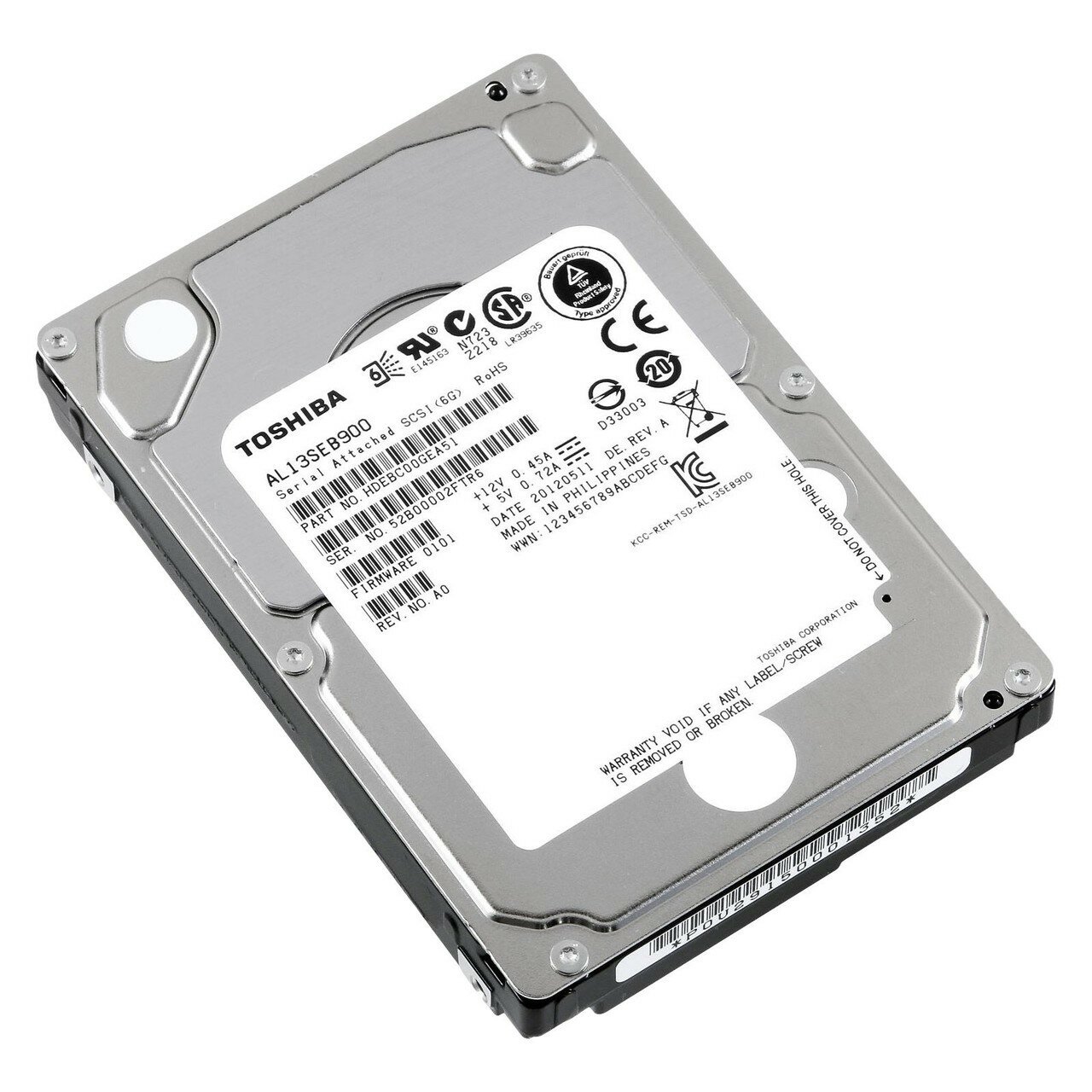 Жесткий диск HDD 2.5" 300Gb SAS Toshiba 10500rpm 64Mb Enterprise (AL13SEB300)