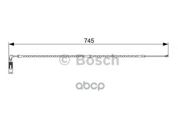1 987 473 000_=Qbws0244=23951F [34353411756] !Датчик Износа Колодок Перед Bmw X3 All 04> L=745 Bosch арт. 1 987 473 000