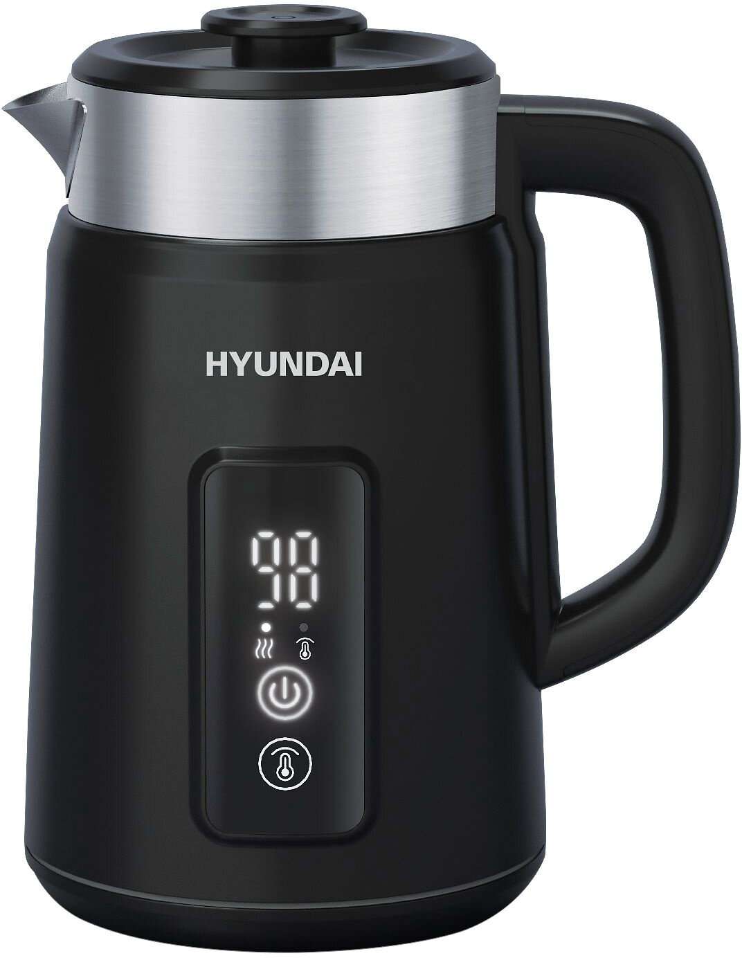 Чайник электрический Hyundai HYK-S3505 1.5л. 2200Вт черный (корпус: металл) - фотография № 2