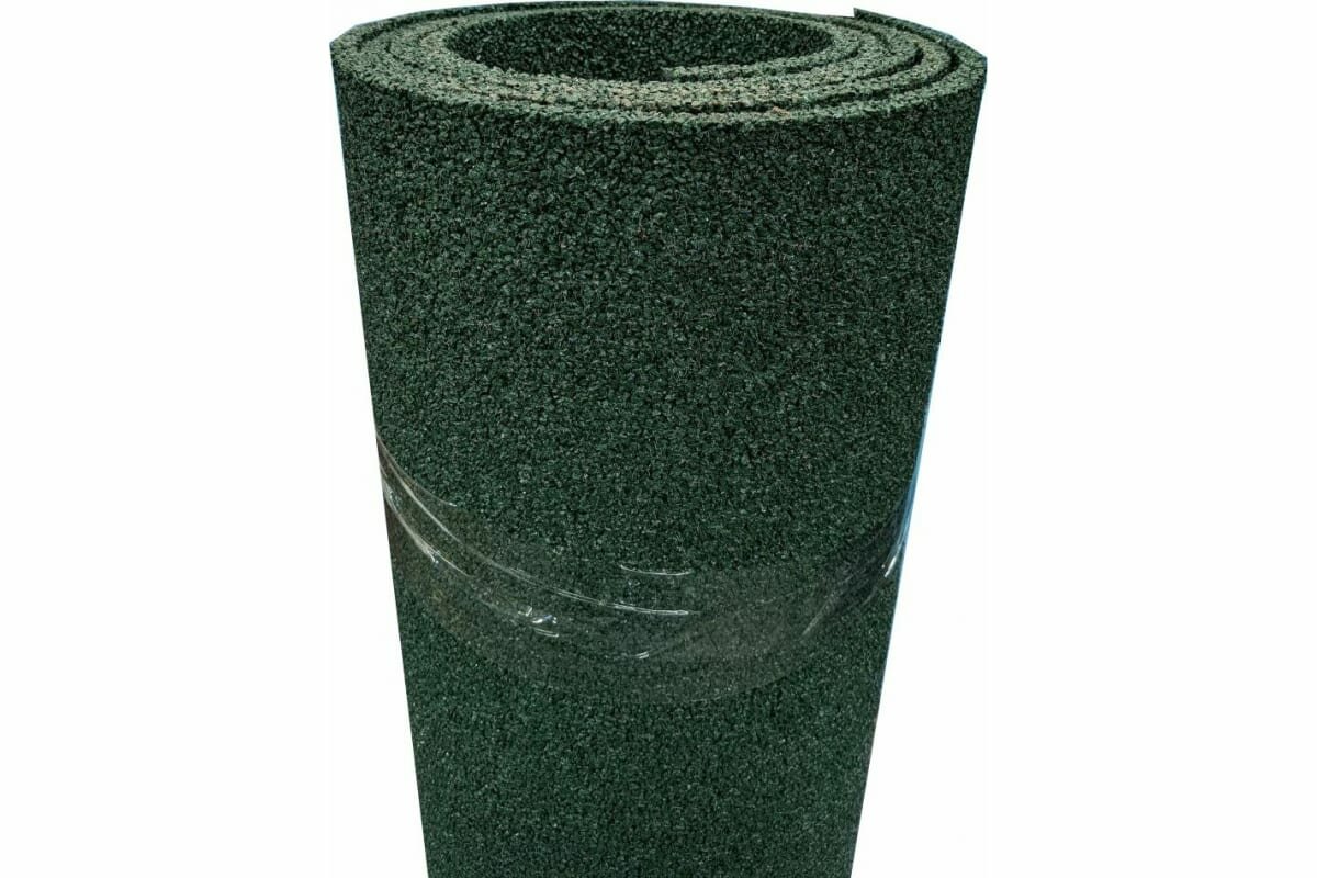 Покрытие из резиновой крошки амортекс (1500x3000x10 мм; цвет зелёный) 0053 - фотография № 2