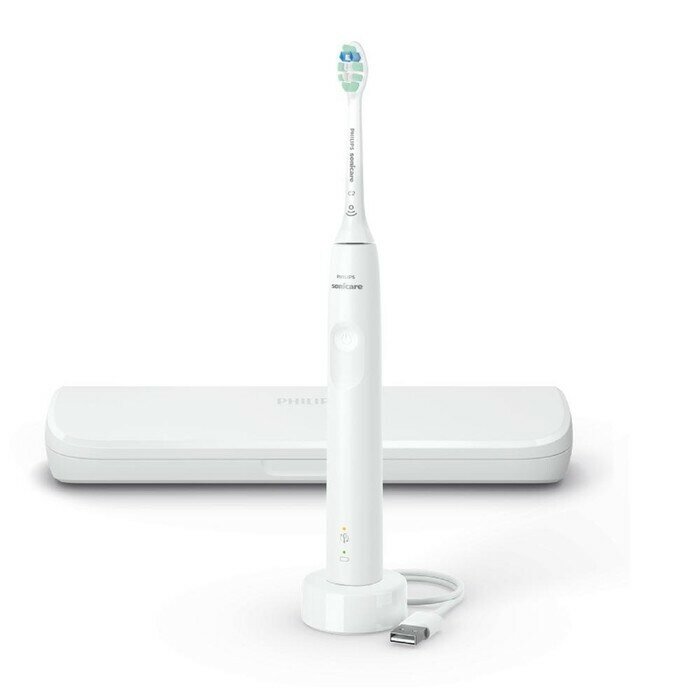 PHILIPS Звуковая зубная щетка Philips Sonicare 3100 HX3673/13, белый