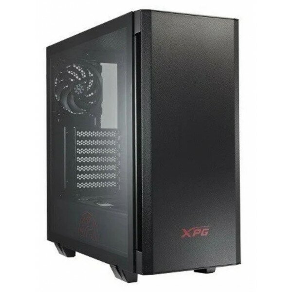 Компьютерный корпус XPG INVADER-BLACKCOLOR BOXWORLDWIDE (ATX, подсветка ARGB, 2 вентилятора 120мм, стеклянная боковая панель, черный)