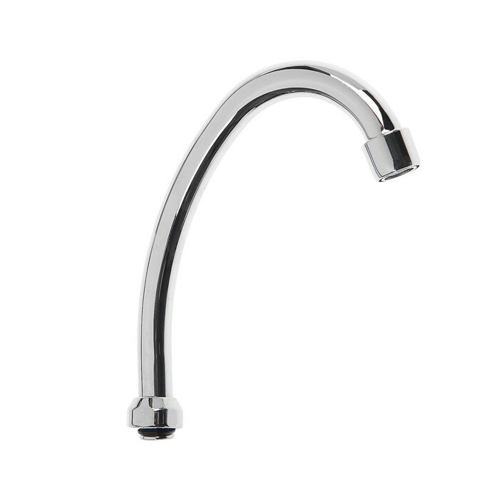 фото Излив для смесителя "Центр Сантехники", метрическая резьба М22x1.5, длина 160 мм, высота 160 мм, d=16, хром