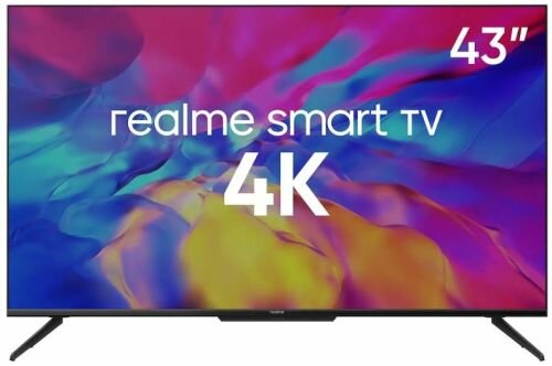 Телевизор Realme TV 43 4K черный, 3840x2160, Android 10.0, Smart TV