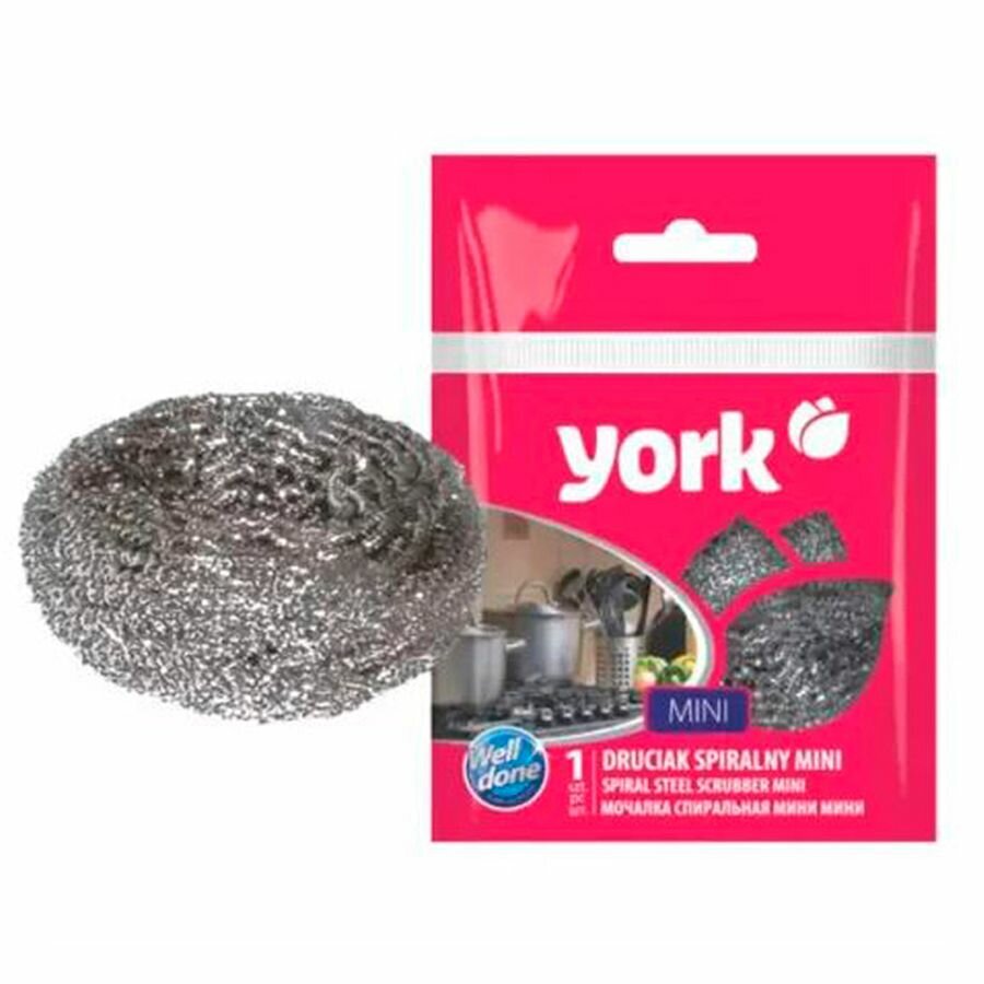 фото Мочалка металлическая спиральная York Mini 1/300