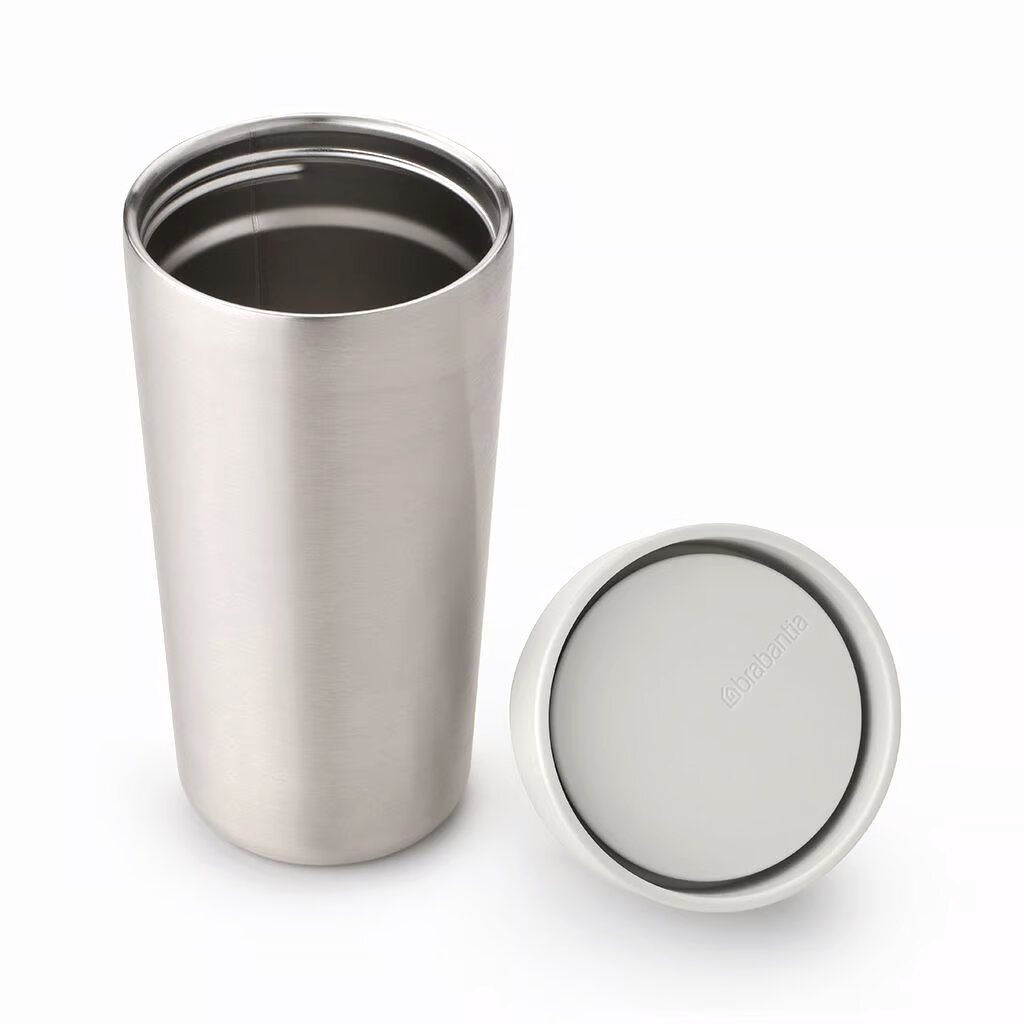 Термокружка 0,36 л Brabantia Make&Take светло-серый - фото №3