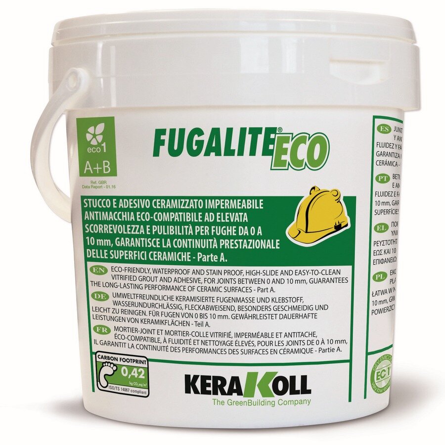 Затирка керамизированная Kerakoll Fugalite Eco, 2-компонентная, цвет Прозрачный, 3 кг, цена - за 1 ведро