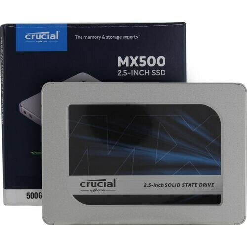 Твердотельный накопитель Crucial MX 500 ГБ SATA CT500MX500SSD1