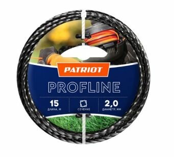 Леска для триммера d-2.0мм 15м Patriot Profline 200-15-5 805402201