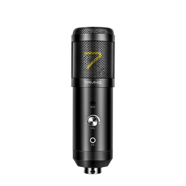 Микрофон 7Ryms SR-AU01-K1, комплект из USB микрофона, пантографа и ПОП-фильтра для аудиозаписи и стриминга