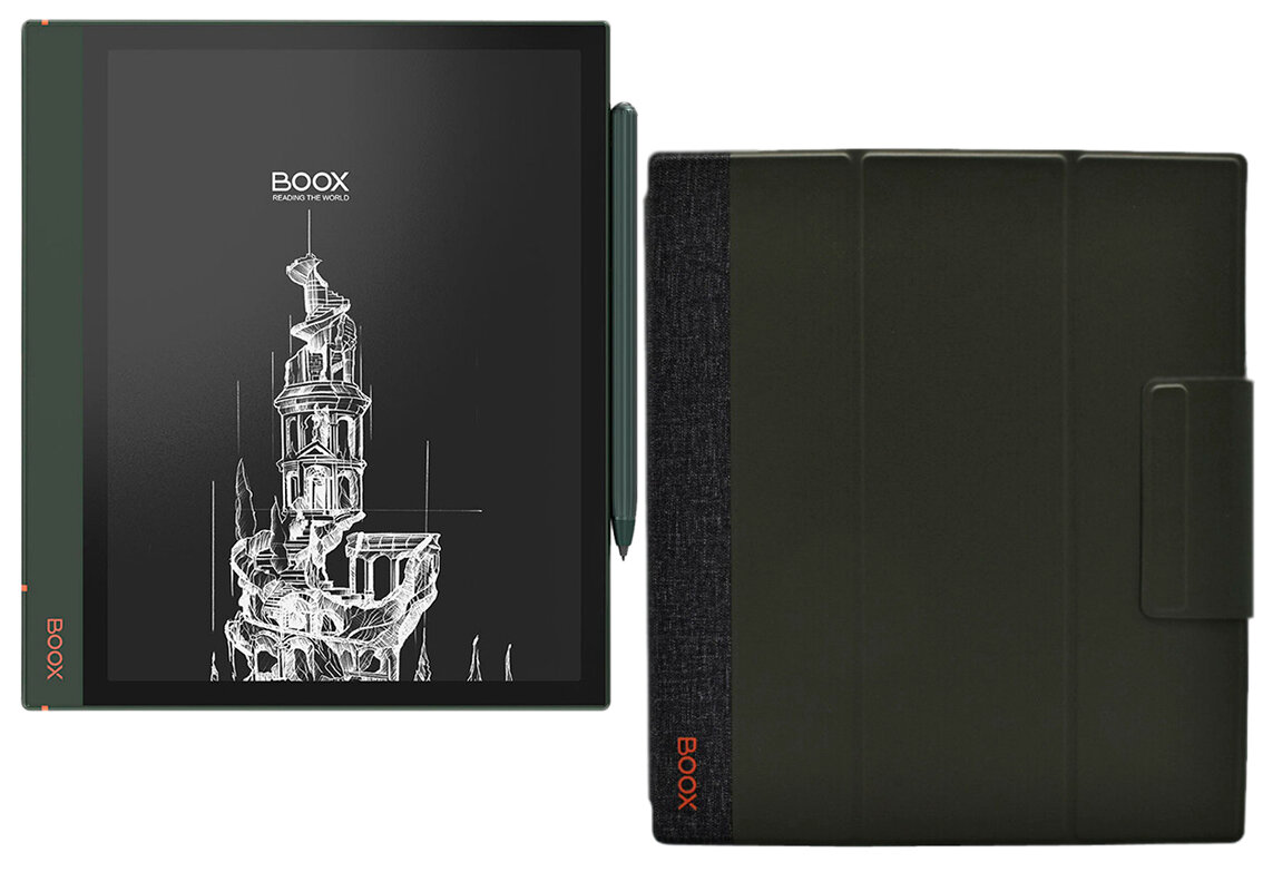Электронная книга ONYX BOOX NOTE AIR 2 Plus, зеленый + фирменная обложка