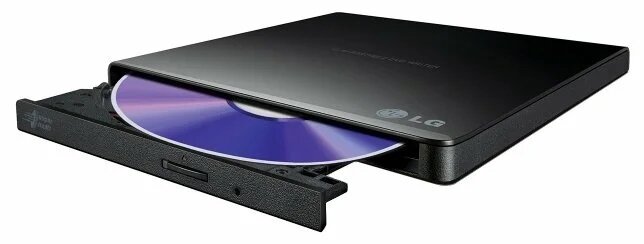 Внешний оптический привод DVD-RW LG GP57EB40, черный