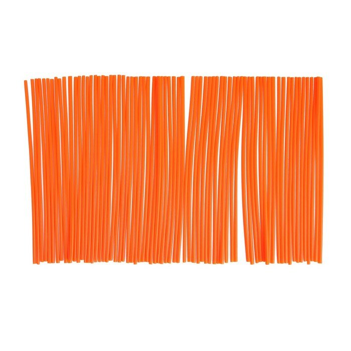 Декоративные накладки на спицы мотоцикла 23×05 см оранжевый набор 72 шт