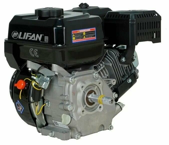 Двигатель бензиновый Lifan KP230 конусный вал (8лс 223куб конусный вал ручной старт)