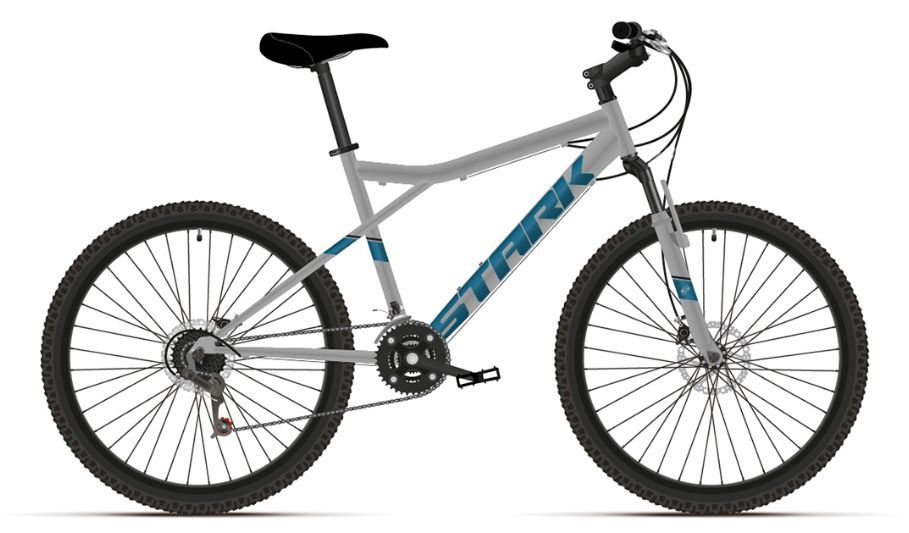 Велосипед STARK Slash 26.2 D серый/синий 16" HD00000114