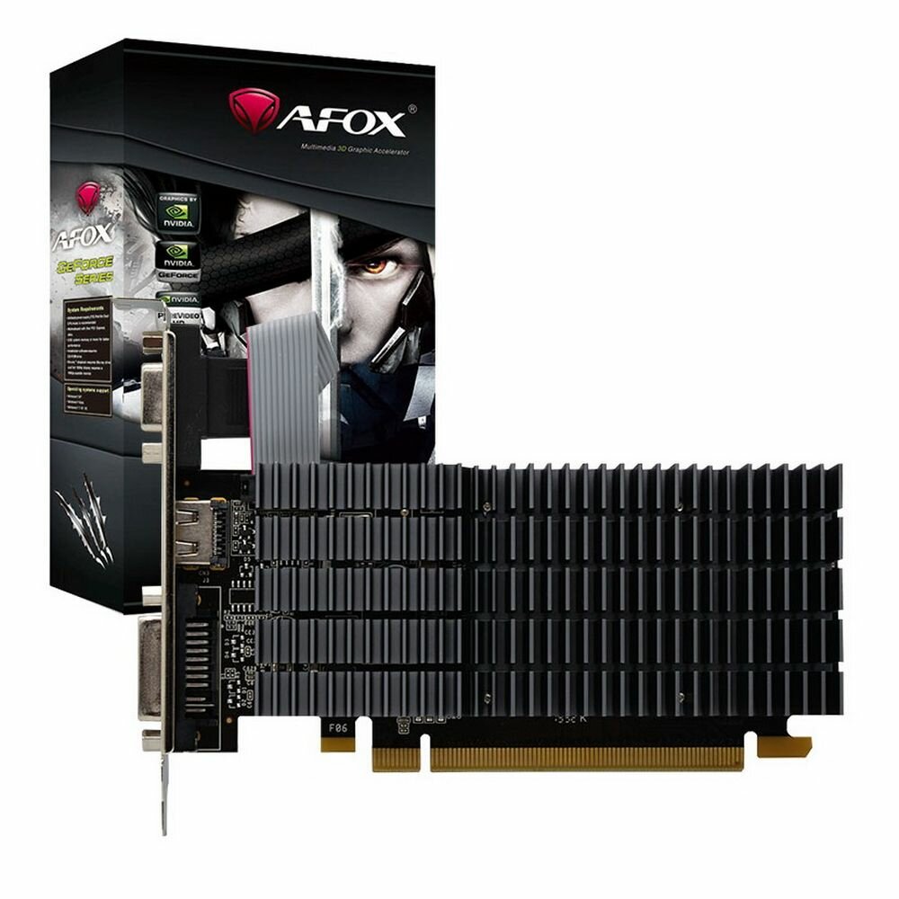 Видеокарта Afox GT710 2GB DDR3 64bit DVI HDMI VGA (AF710-2048D3L5) RTL {30} AF710-2048D3L5 (782944)