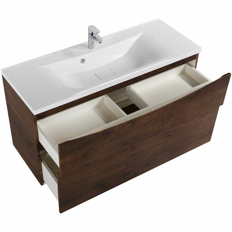 Тумба под раковину Belbagno 110 MARINO-H60-1100-2C-SO-RW-P rovere moro - фото №6