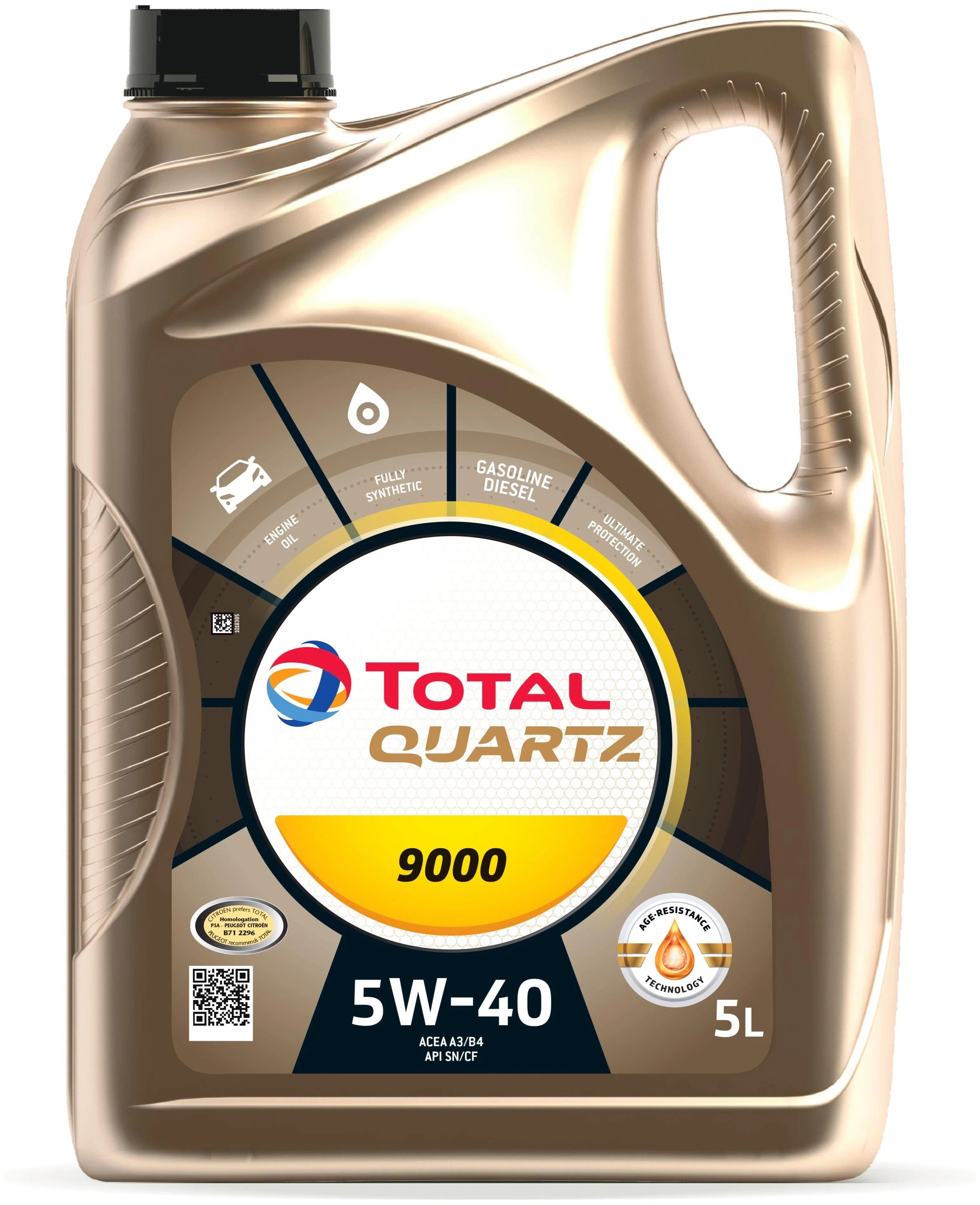 Моторное масло Total Quartz energy 5W-40 5л